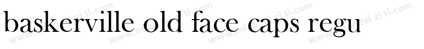 baskerville old face caps regular字体转换